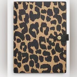 Coach Notebook With Leopard Print